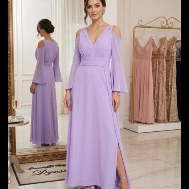 Vestidos de festa lilás